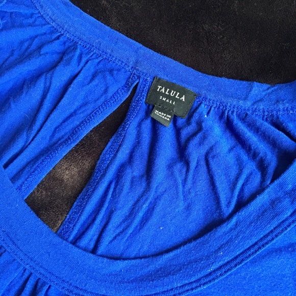 Talula/Aritzia Blue loose top - Picture 3 of 3